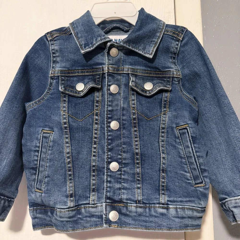 Old Navy Blue Denim Toddler Girls Jacket